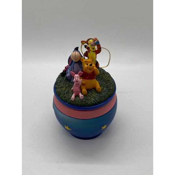 2001 Disney Bradford Editions Winnie Pooh Star-Gazers Christmas Ornament 38832 - Picture 1 of 6